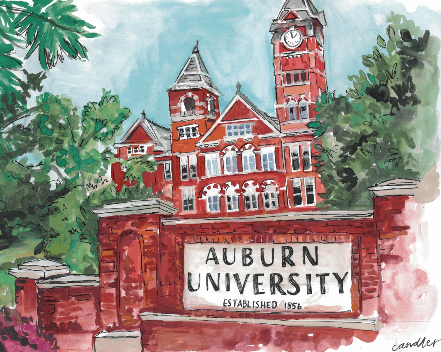 Auburn University Samford Hall Print